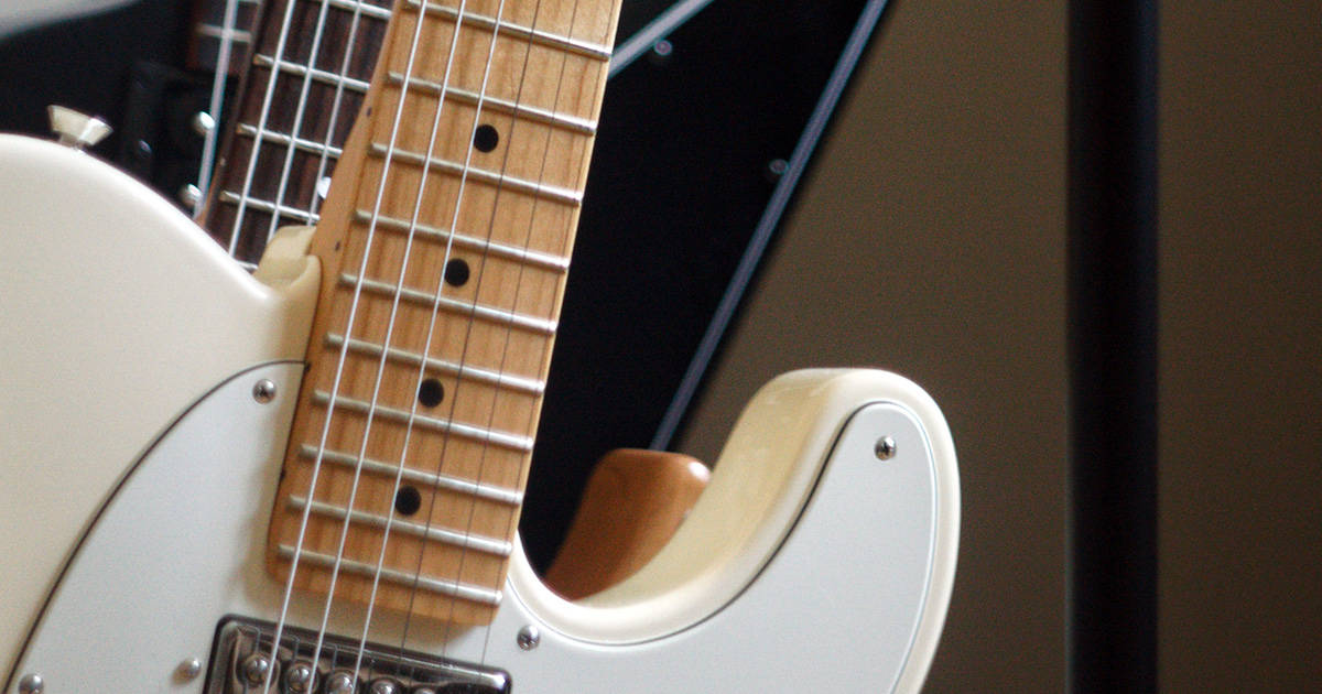pair of guitars
