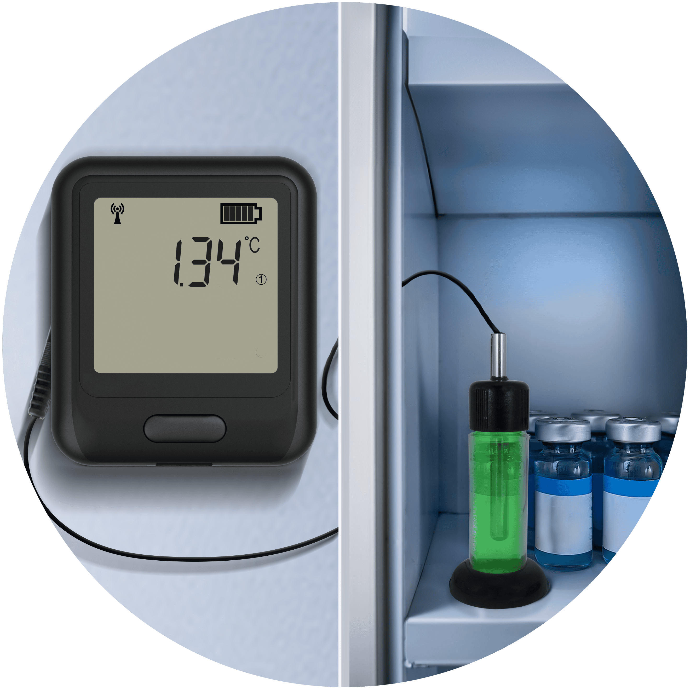 Circular VAC logger for Vaccine Storage