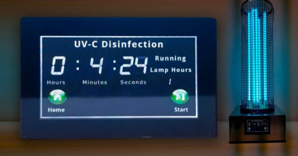 evergreen UV air disninfection displays