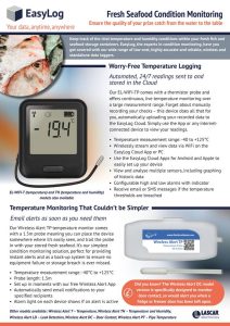 Fresh seafood condition monitoring