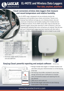 El-Mote and Wireless data loggers