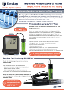 Temperature monitoring Covid-19 vaccines